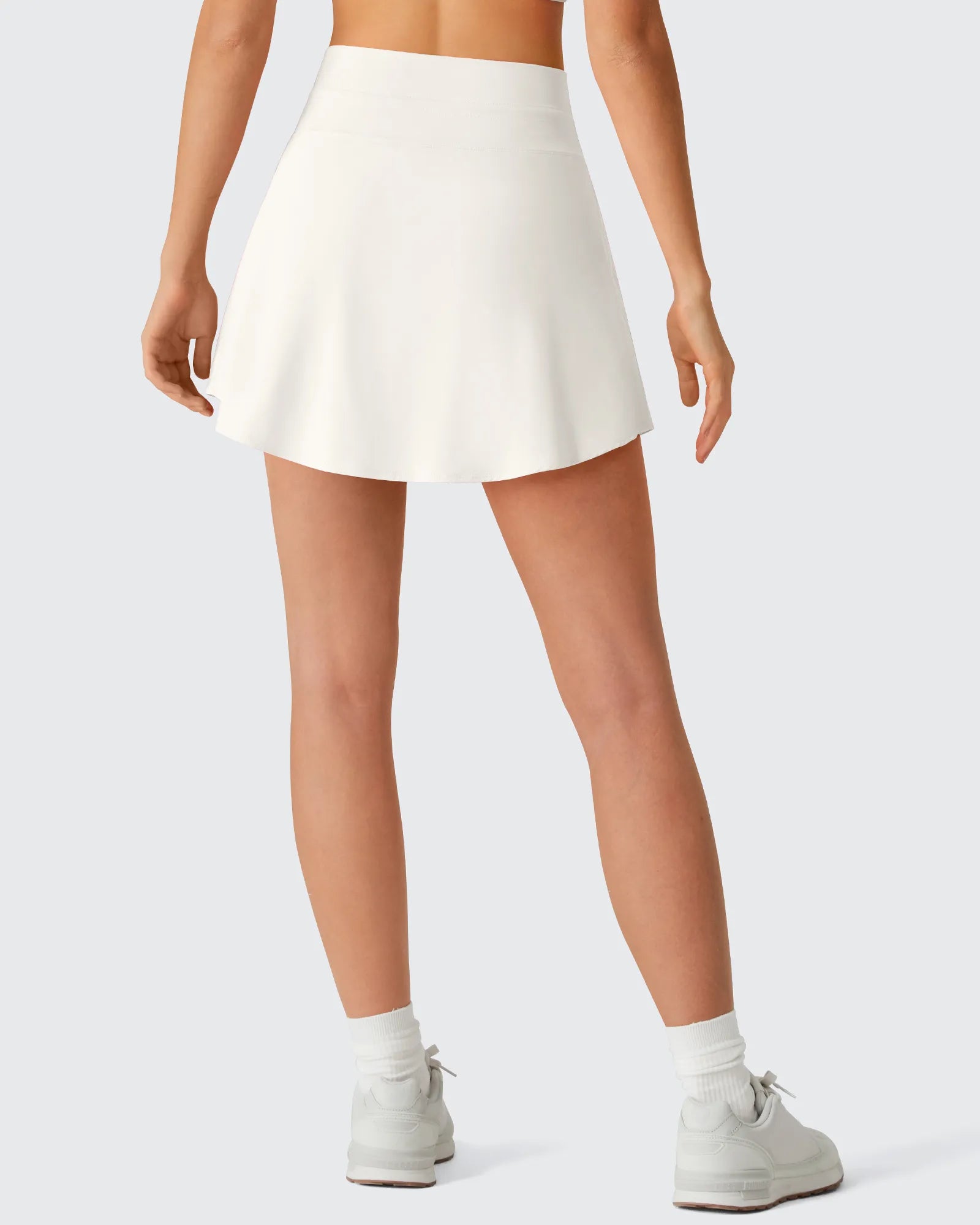 G4Free - Drawstring Curved Hem Inner Shorts Ball Pocket Skorts 15" -GF26H815G012F-XS