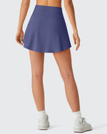 G4Free - Drawstring Curved Hem Inner Shorts Ball Pocket Skorts 15" -GF26H815G012F-XS