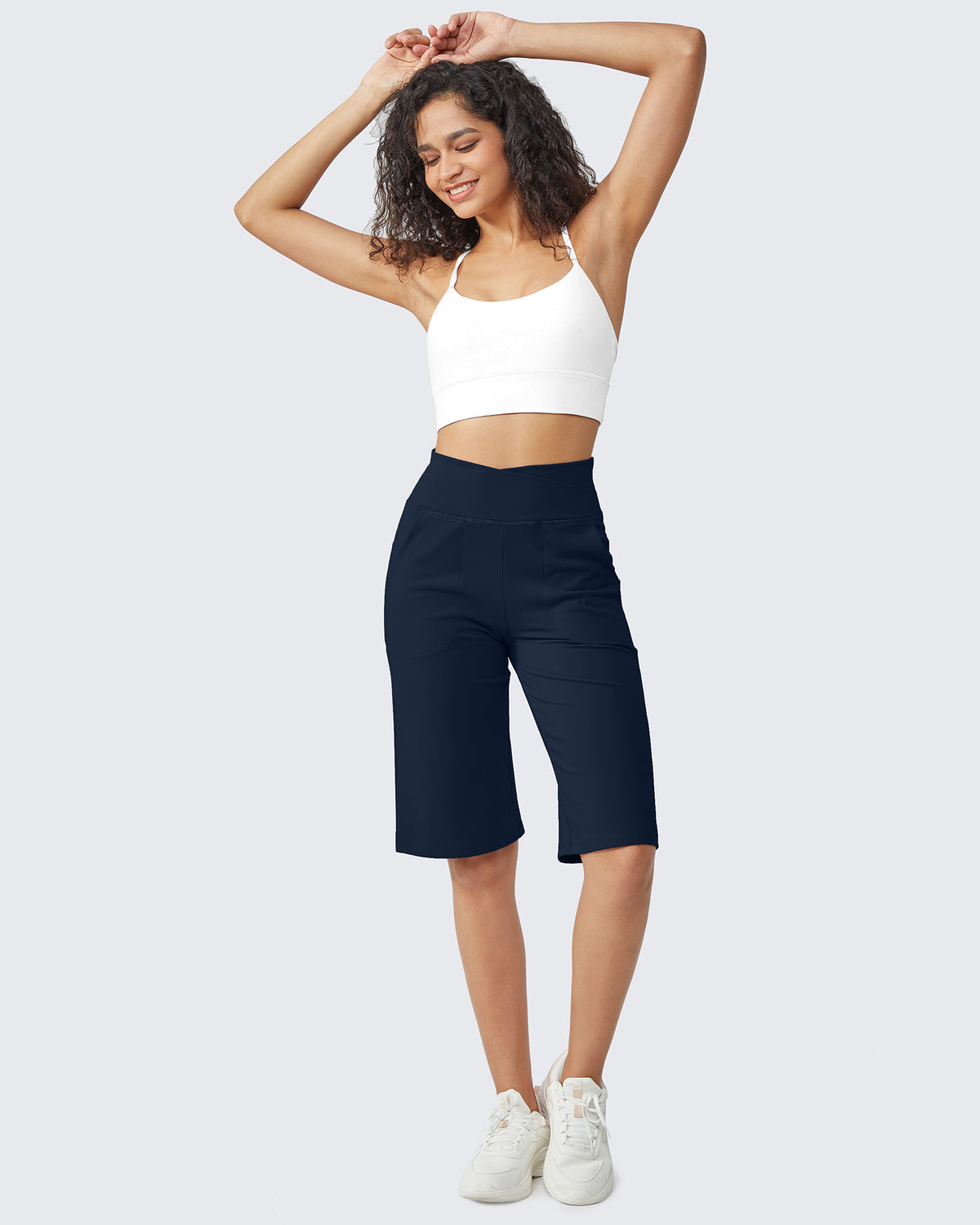 G4Free - EverGoing 14" Knee Length Capri Pants Summer -GF24J195AF-XS