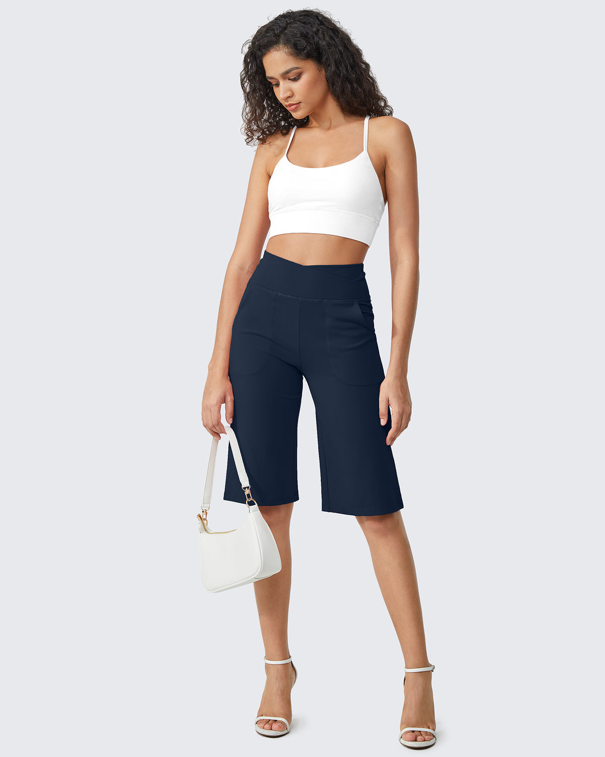 G4Free - EverGoing 14" Knee Length Capri Pants Summer -GF24J195AF-XS