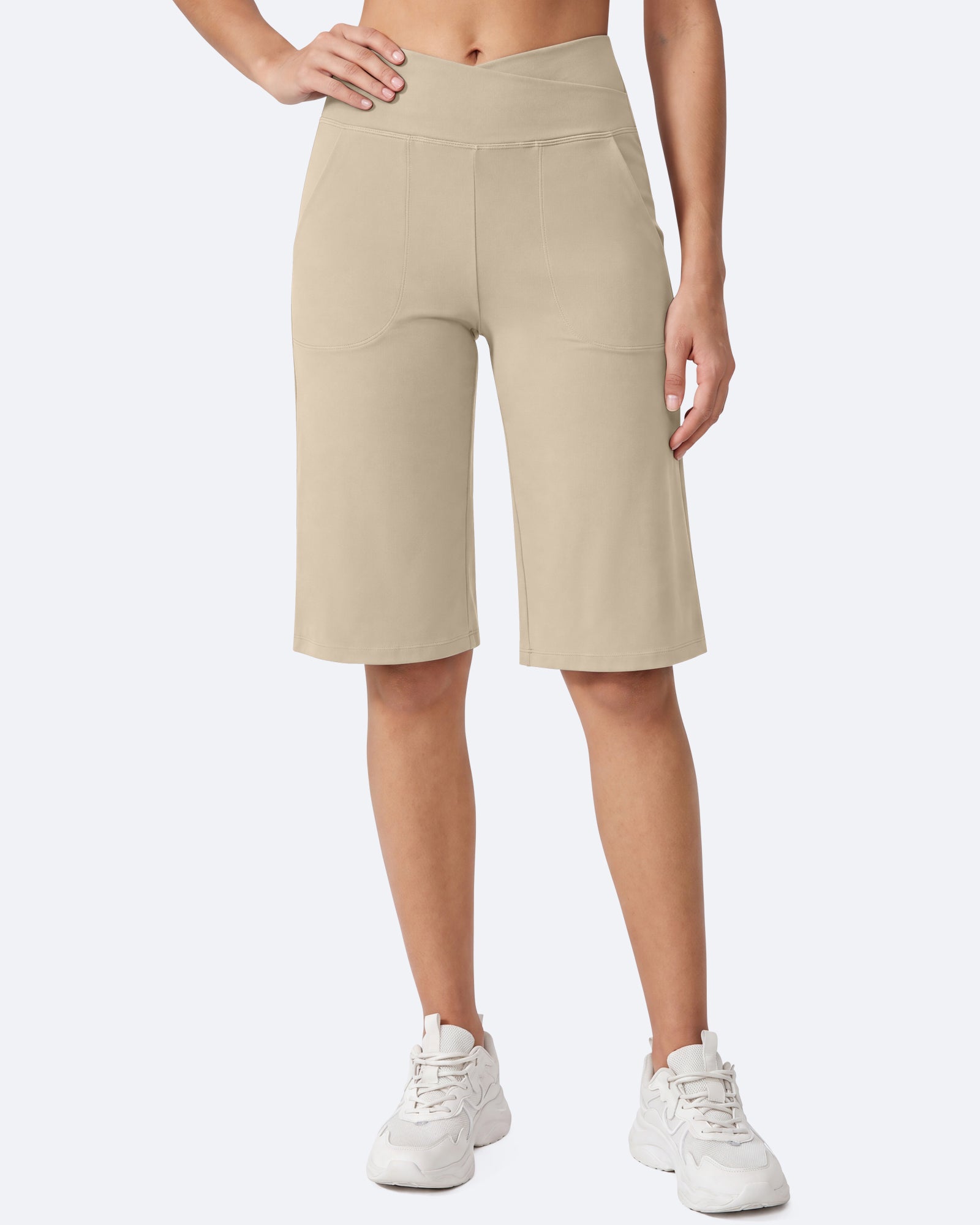 G4Free - EverGoing 14" Knee Length Capri Pants Summer -GF24J195AF-XS