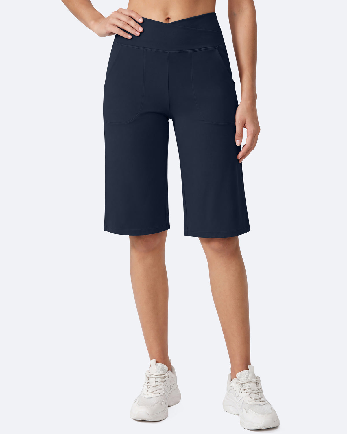 G4Free - EverGoing 14" Knee Length Capri Pants Summer -GF24J195AF-XS