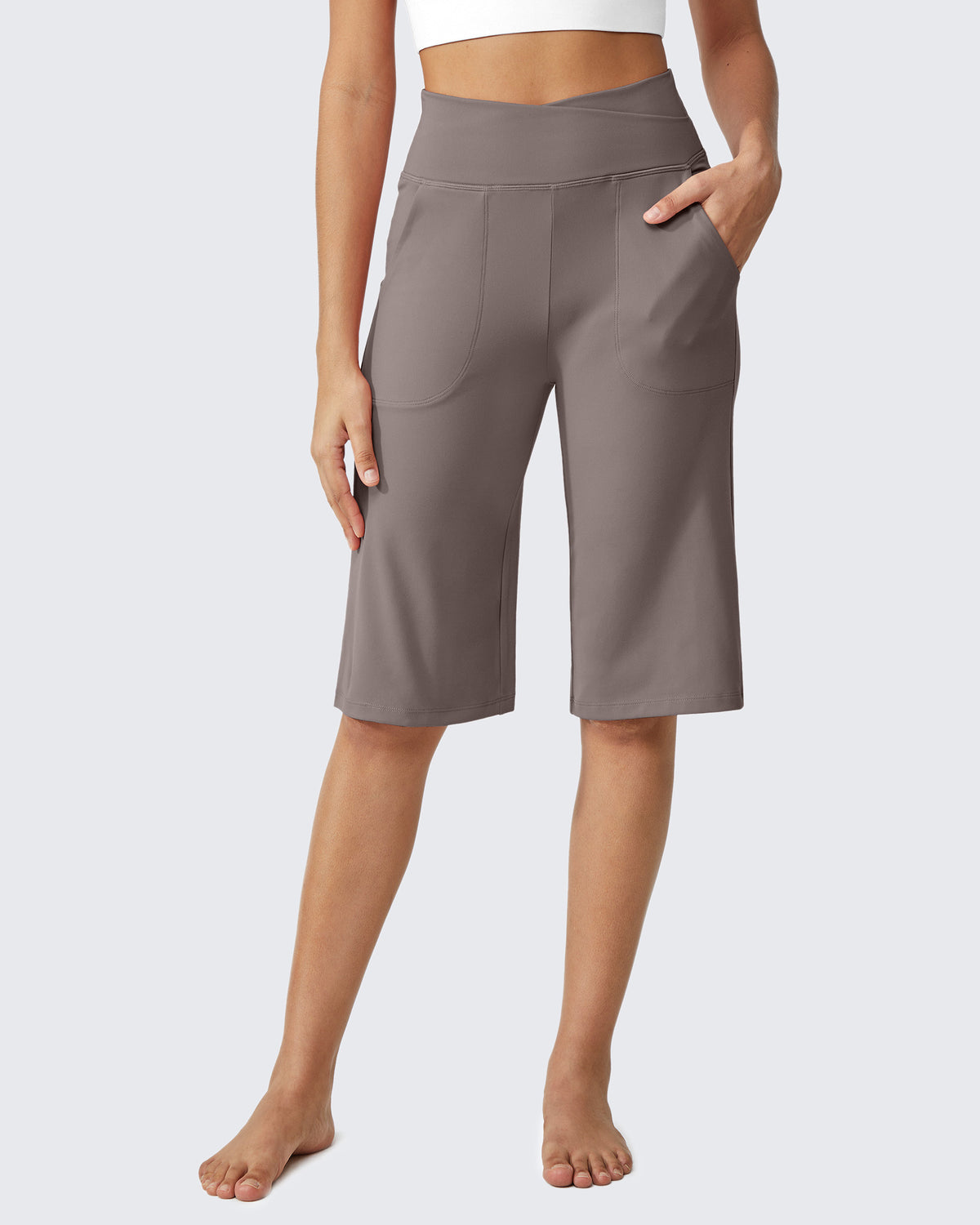 G4Free - EverGoing 14" Knee Length Capri Pants Summer -GF24J195CF-XS