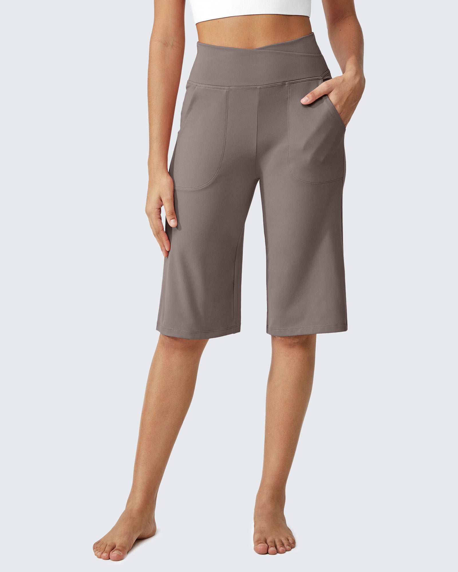 G4Free - EverGoing 14" Knee Length Capri Pants Summer -GF24J195CF-XS