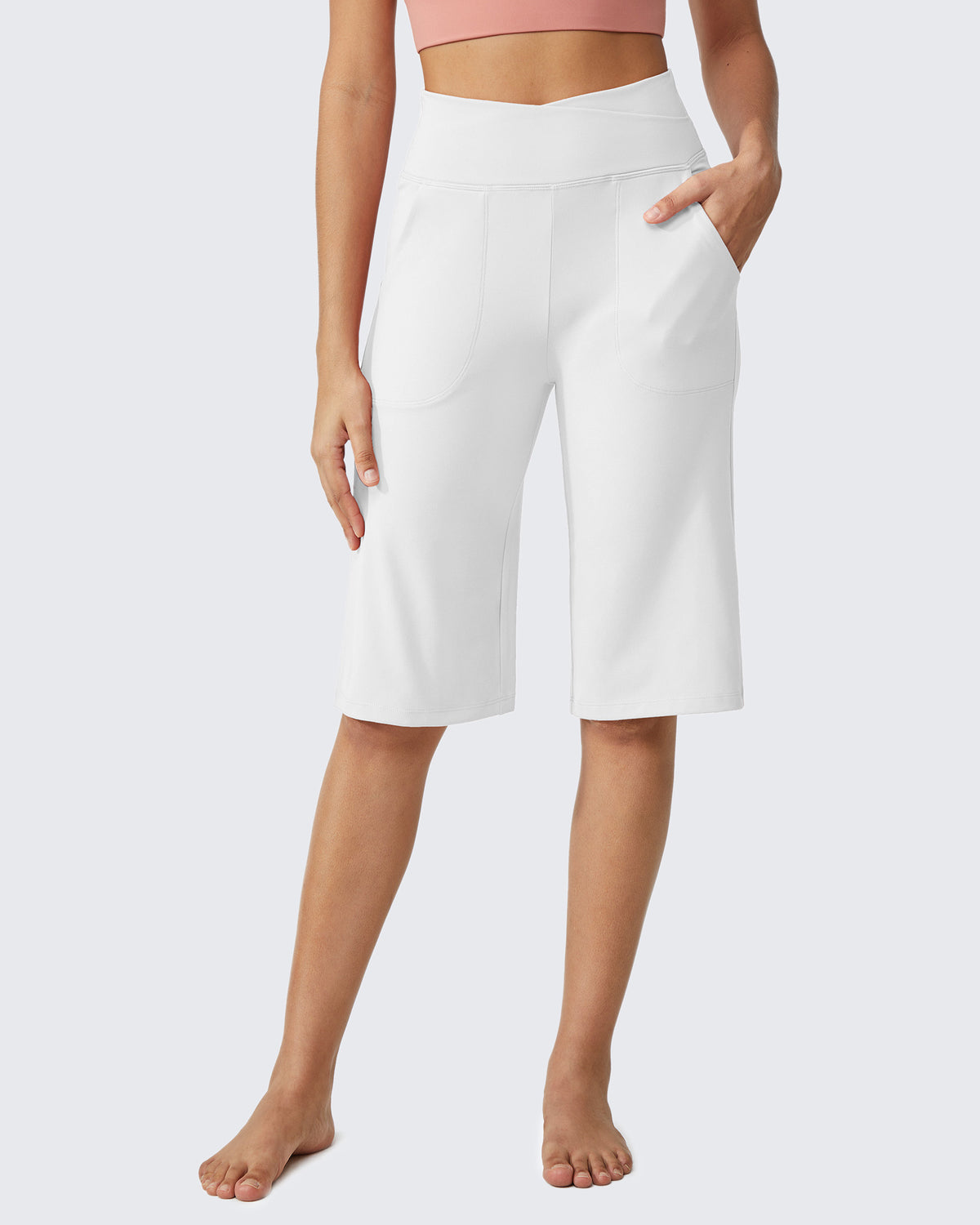 G4Free - EverGoing 14" Knee Length Capri Pants Summer -GF24J195FF-XS
