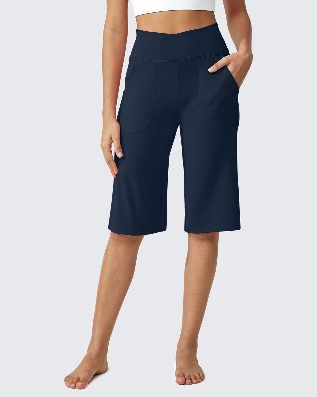 G4Free - EverGoing 14" Knee Length Capri Pants Summer -GF24J195MF-XS