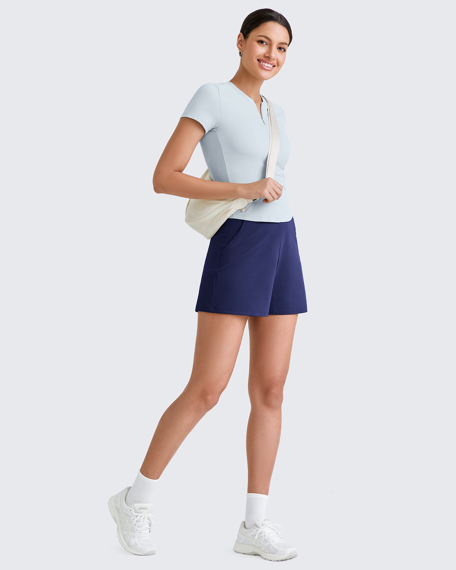 G4Free - EverGoing Athletic Shorts Elastic Waist Running Shorts -GF25E357AA-S