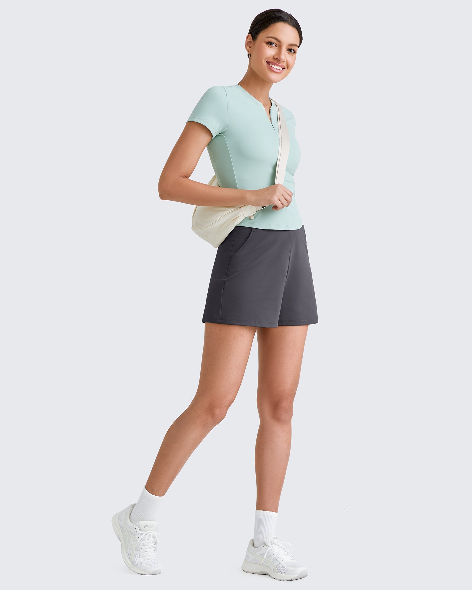 G4Free - EverGoing Athletic Shorts Elastic Waist Running Shorts -GF25E357AA-S