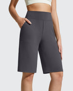 G4Free - EverGoing Bermuda Pockets Knee Length Shorts 10" -GF26E795C001A-S