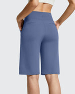 G4Free - EverGoing Bermuda Pockets Knee Length Shorts 10" -GF26E795F001A-S