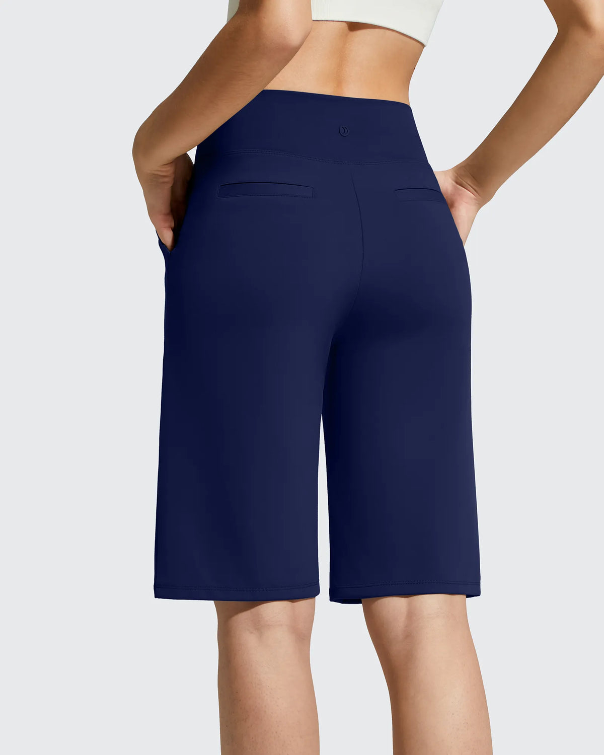 G4Free - EverGoing Bermuda Pockets Knee Length Shorts 10" -GF26E795F001A-S