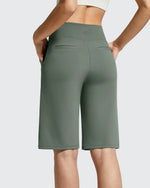 G4Free - EverGoing Bermuda Pockets Knee Length Shorts 10" -GF26E795F001A-S