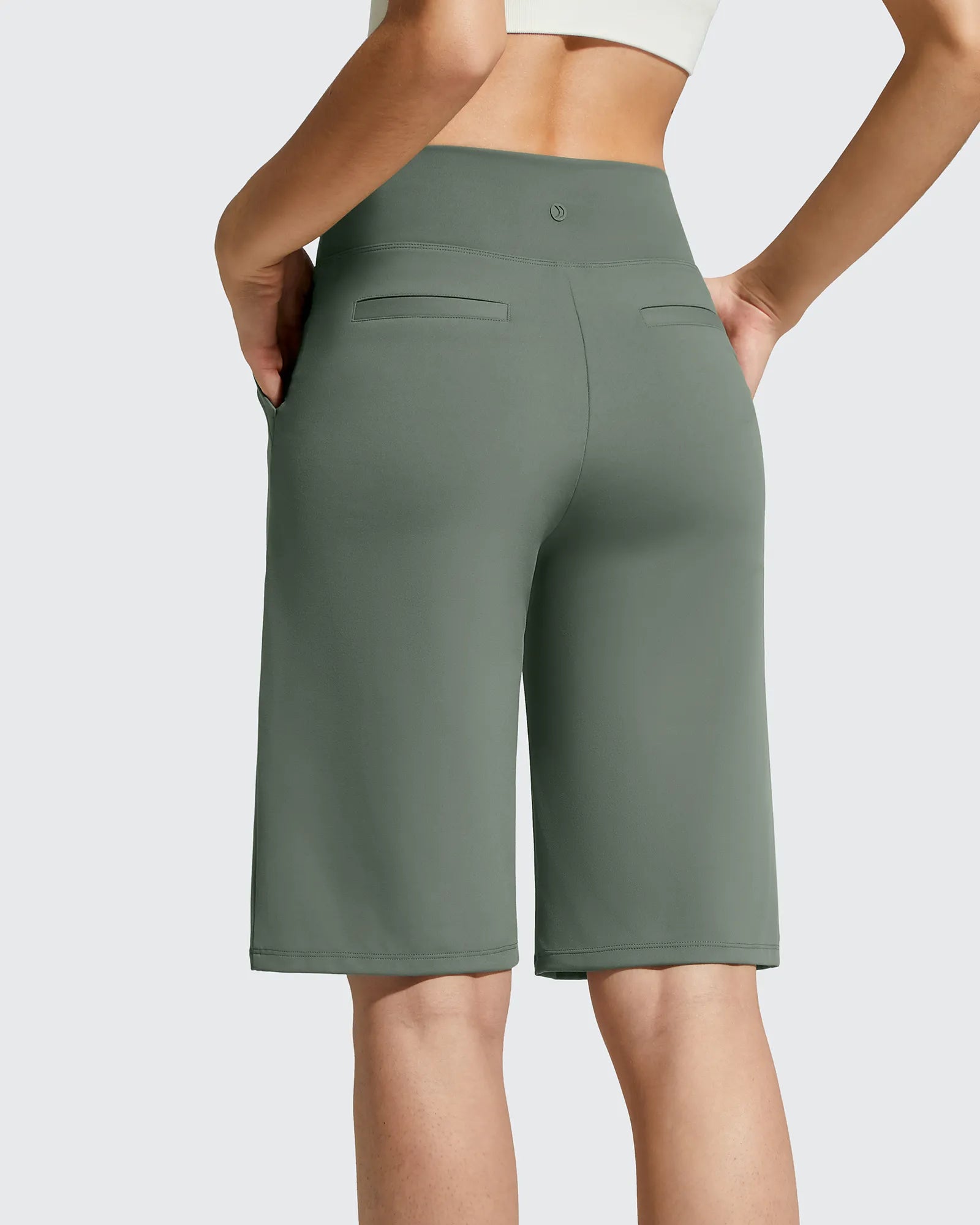 G4Free - EverGoing Bermuda Pockets Knee Length Shorts 10" -GF26E795F001A-S