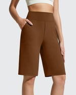 G4Free - EverGoing Bermuda Pockets Knee Length Shorts 10" -GF26E795F004A-S