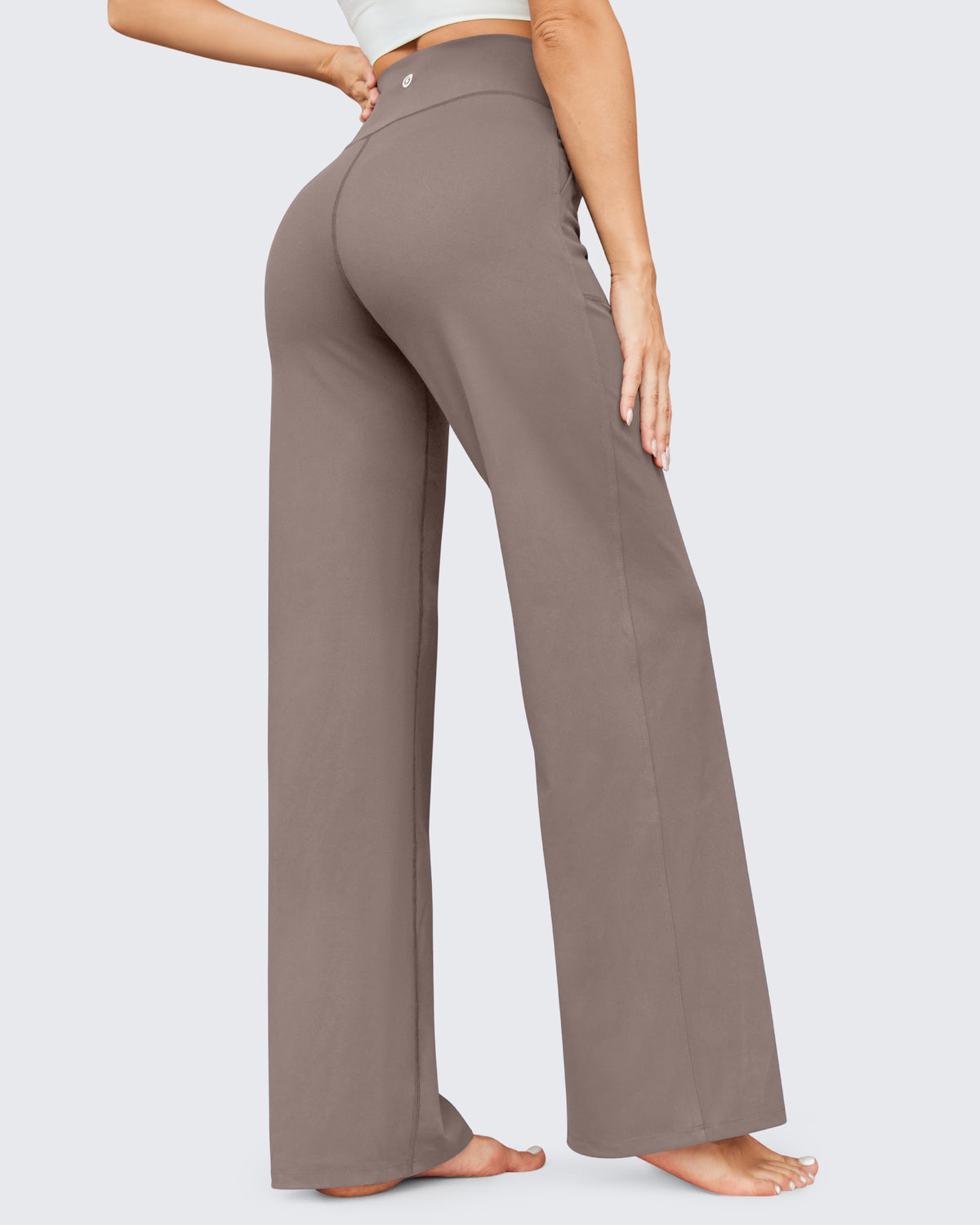G4Free - EverGoing Business Casual High-Waist Wide Leg Pants Petite -GF23J189AF-XS