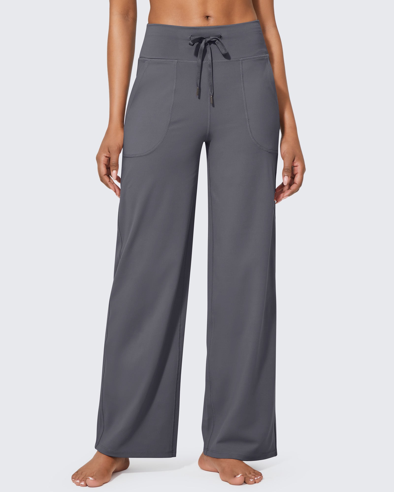 G4Free - EverGoing Business Casual High-Waist Wide Leg Pants Regular -GF23J190CF-XS