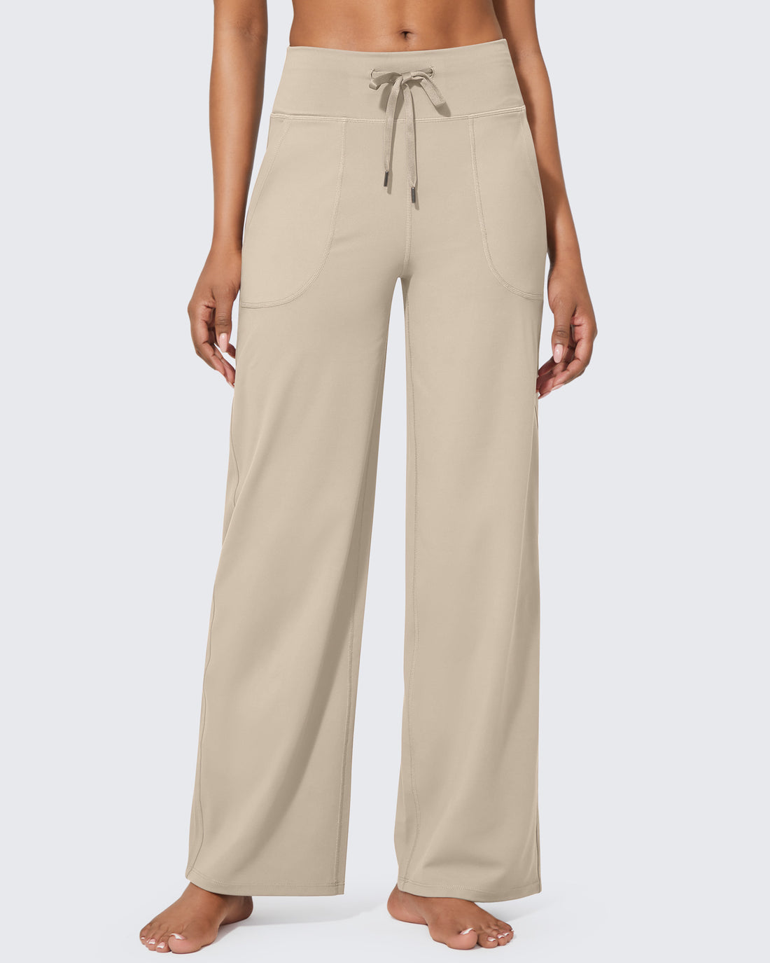 G4Free - EverGoing Business Casual High-Waist Wide Leg Pants Regular -GF23J190DF-XS