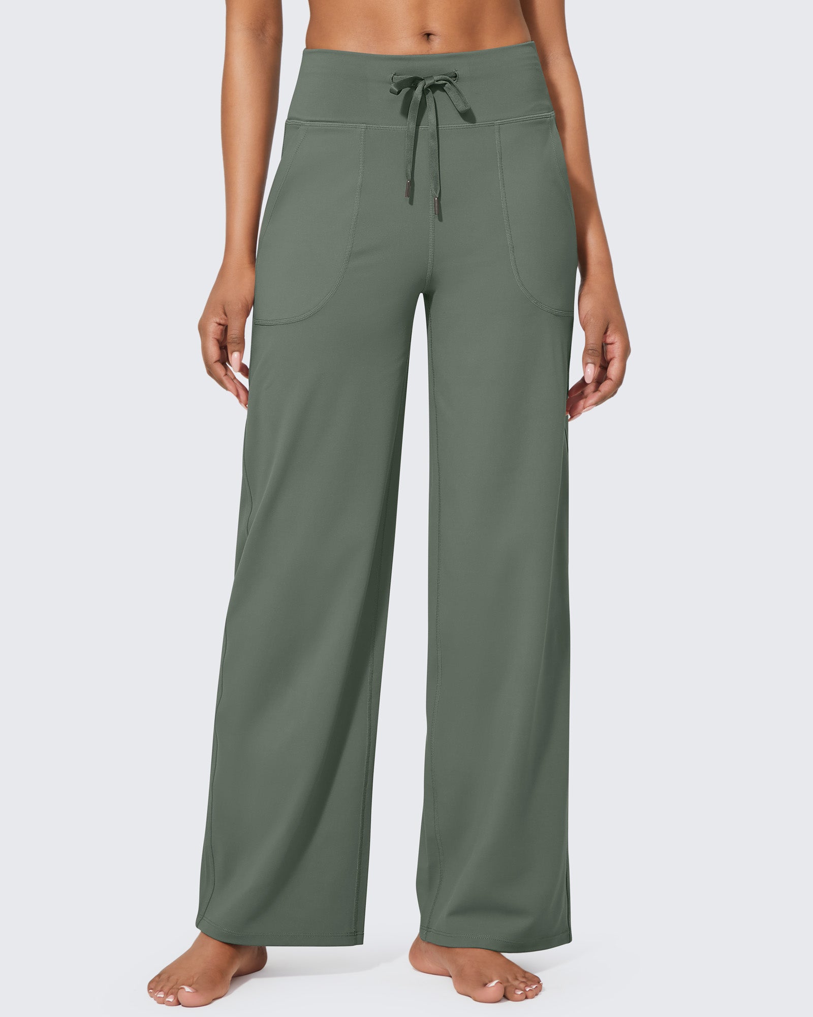 G4Free - EverGoing Business Casual High-Waist Wide Leg Pants Regular -GF23J190DF-XS