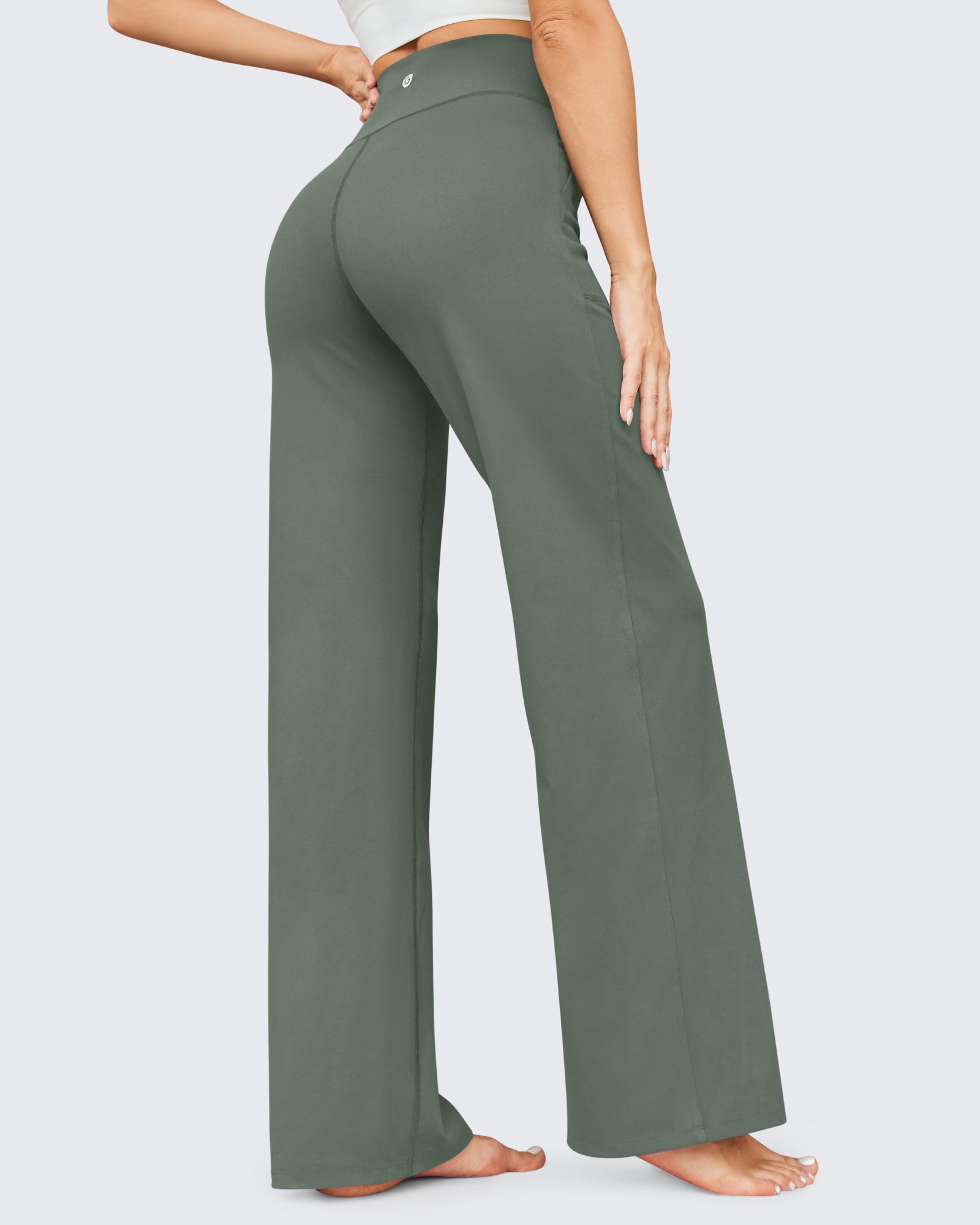 G4Free - EverGoing Business Casual High-Waist Wide Leg Pants Regular -GF23J190DF-XS