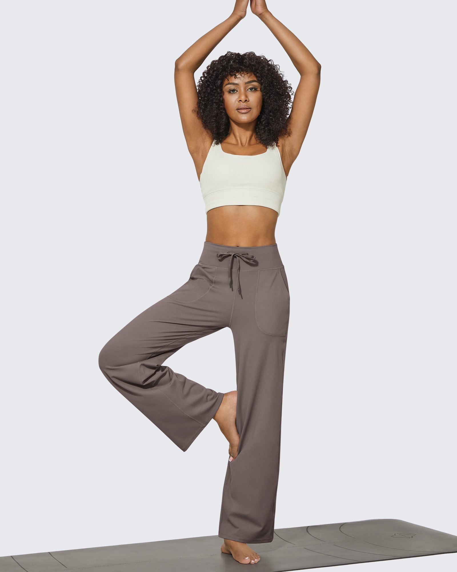 G4Free - EverGoing Business Casual High-Waist Wide Leg Pants Regular -GF23J190DF-XS