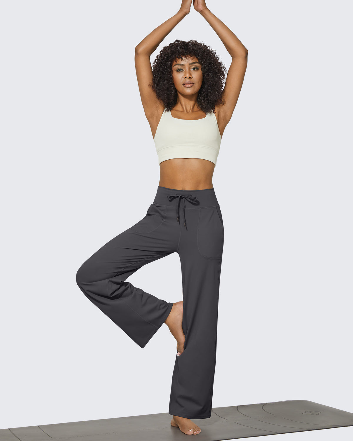 G4Free - EverGoing Business Casual High-Waist Wide Leg Pants Regular -GF23J190DF-XS