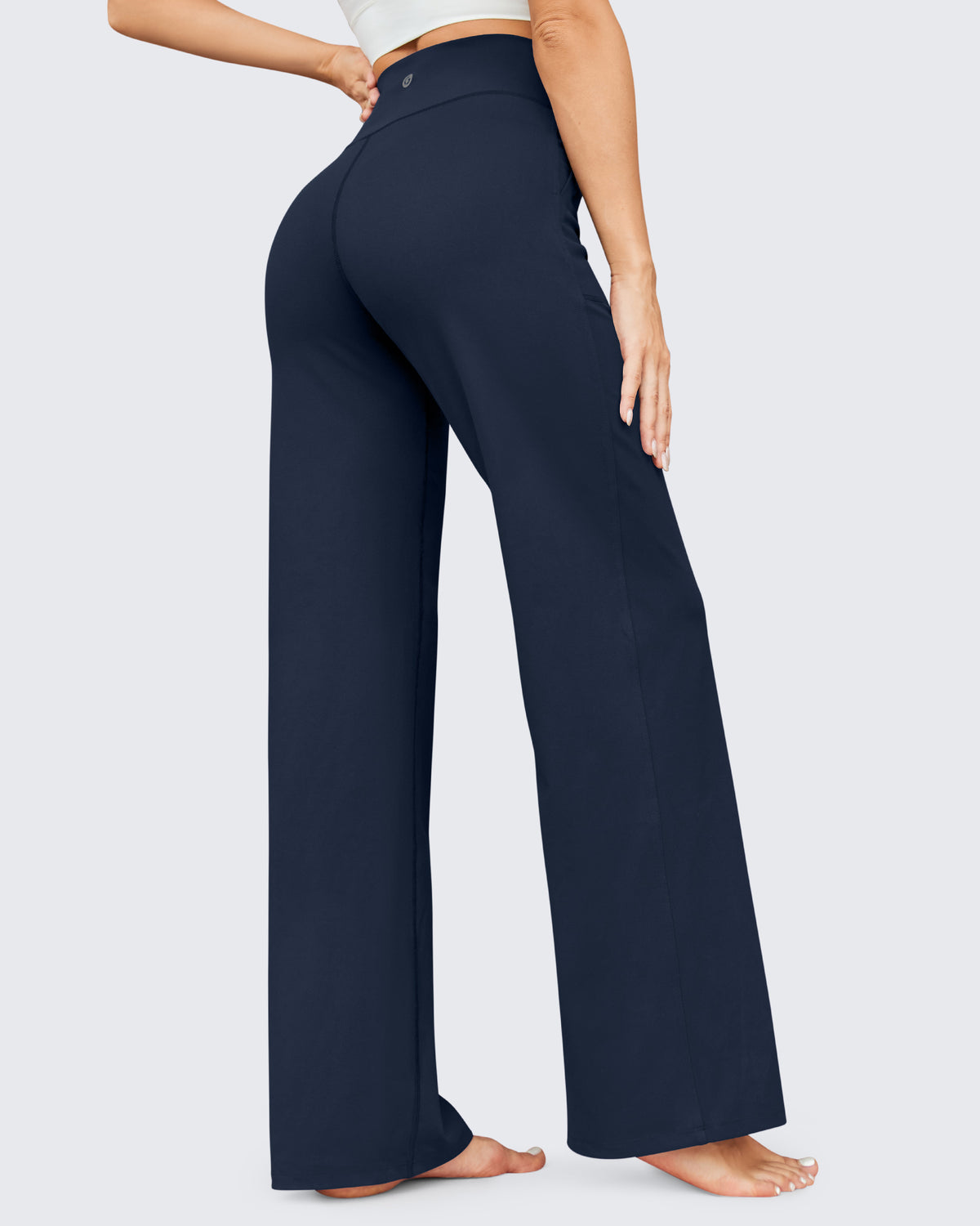 G4Free - EverGoing Business Casual High-Waist Wide Leg Pants Regular -GF23J190DF-XS