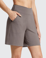 G4Free - EverGoing Cross Waist Pockets Athletic Shorts 6'' -GF26E784A001F-XS