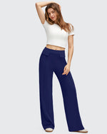 G4Free - EverGoing Flap Pockets Wide Leg Dressy Pants -GF25J640AA-S