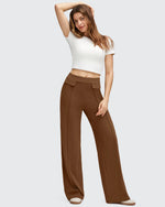 G4Free - EverGoing Flap Pockets Wide Leg Dressy Pants -GF25J640AA-S