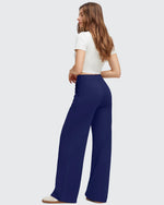 G4Free - EverGoing Flap Pockets Wide Leg Dressy Pants -GF25J640AA-S
