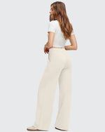 G4Free - EverGoing Flap Pockets Wide Leg Dressy Pants -GF25J640AA-S