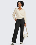 G4Free - EverGoing Fleece Lined High-Waist Drawstring Pants -GF24J215AA-S