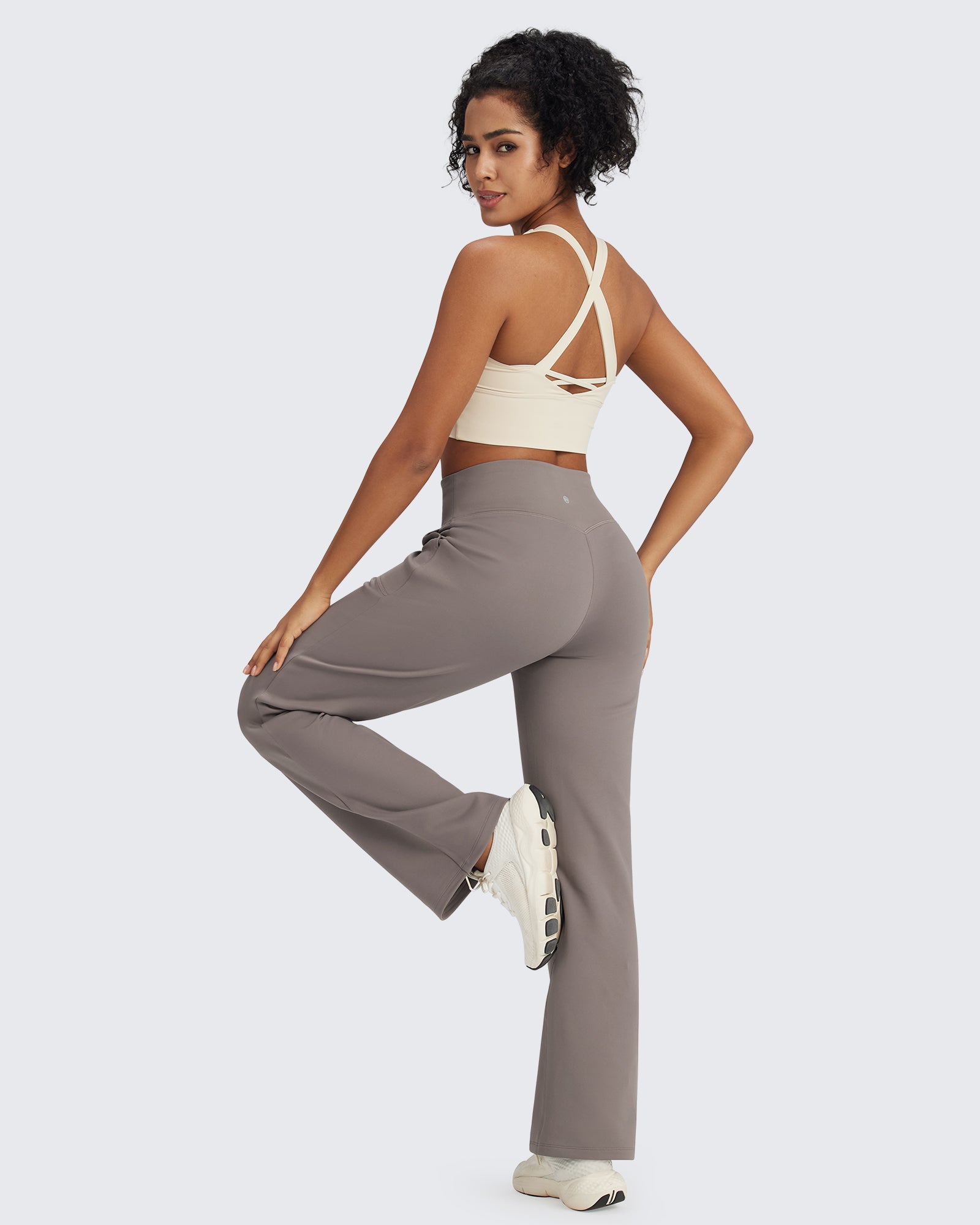 G4Free - EverGoing Fleece Lined High-Waist Drawstring Pants -GF24J215AA-S