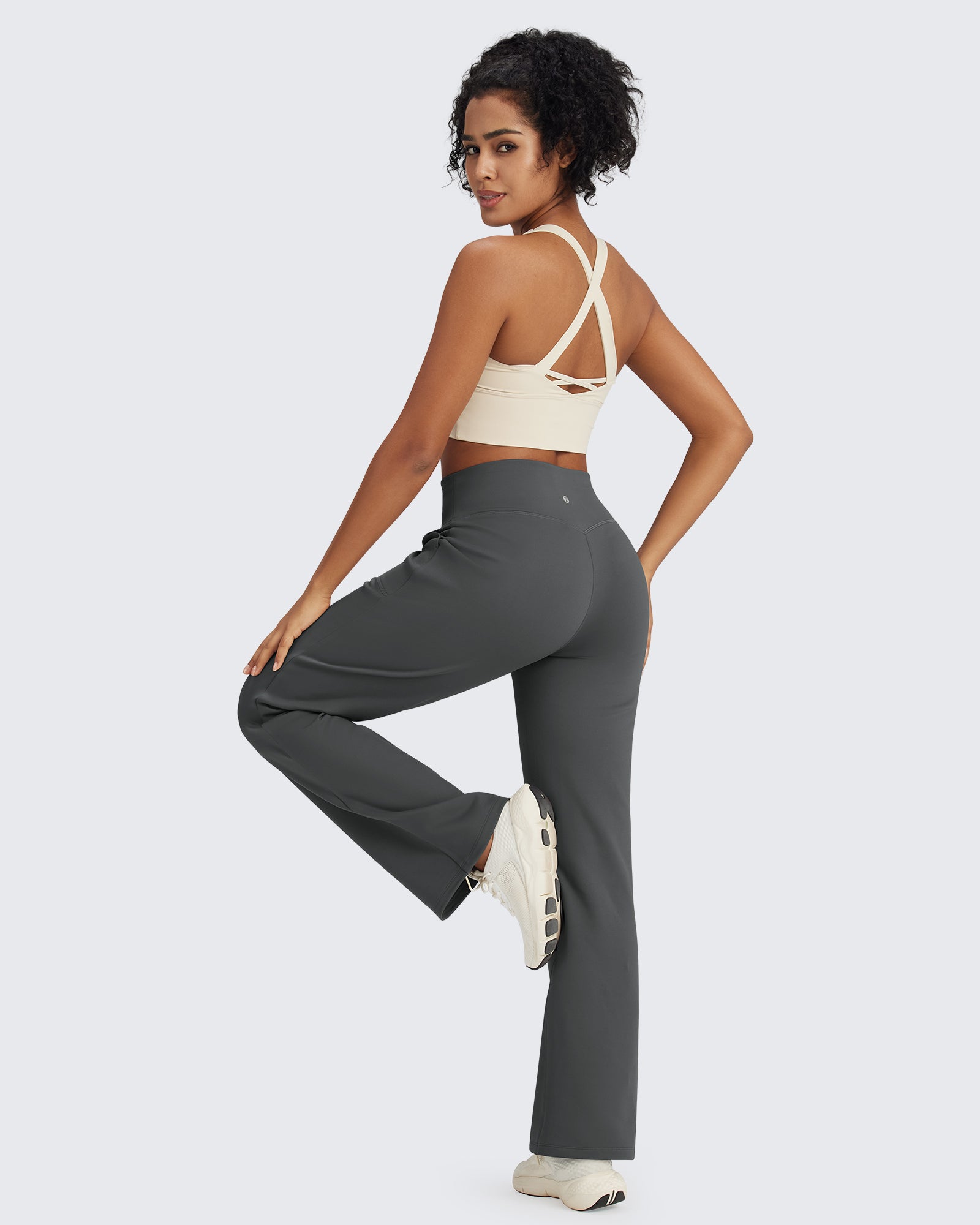 G4Free - EverGoing Fleece Lined High-Waist Drawstring Pants -GF24J215AA-S