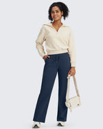 G4Free - EverGoing Fleece Lined High-Waist Drawstring Pants -GF24J215AA-S