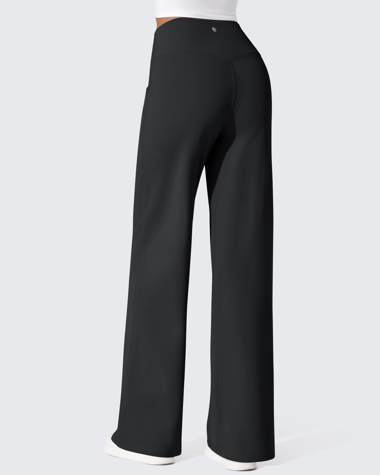G4Free - EverGoing Fleece Lined High-Waist Wide Leg Thermal Trousers -GF24J230AA-S