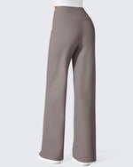 G4Free - EverGoing Fleece Lined High-Waist Wide Leg Thermal Trousers -GF24J230AA-S