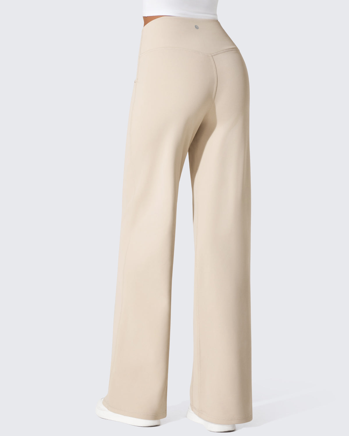 G4Free - EverGoing Fleece Lined High-Waist Wide Leg Thermal Trousers -GF24J230AA-S
