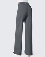 G4Free - EverGoing Fleece Lined High-Waist Wide Leg Thermal Trousers -GF24J230AA-S
