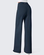 G4Free - EverGoing Fleece Lined High-Waist Wide Leg Thermal Trousers -GF24J230AA-S
