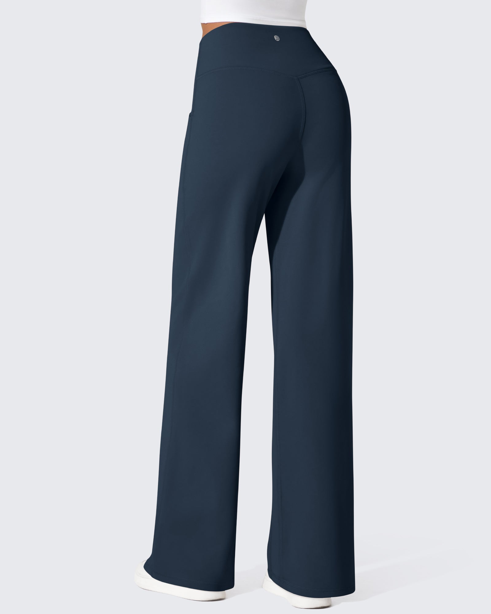 G4Free - EverGoing Fleece Lined High-Waist Wide Leg Thermal Trousers -GF24J230AA-S