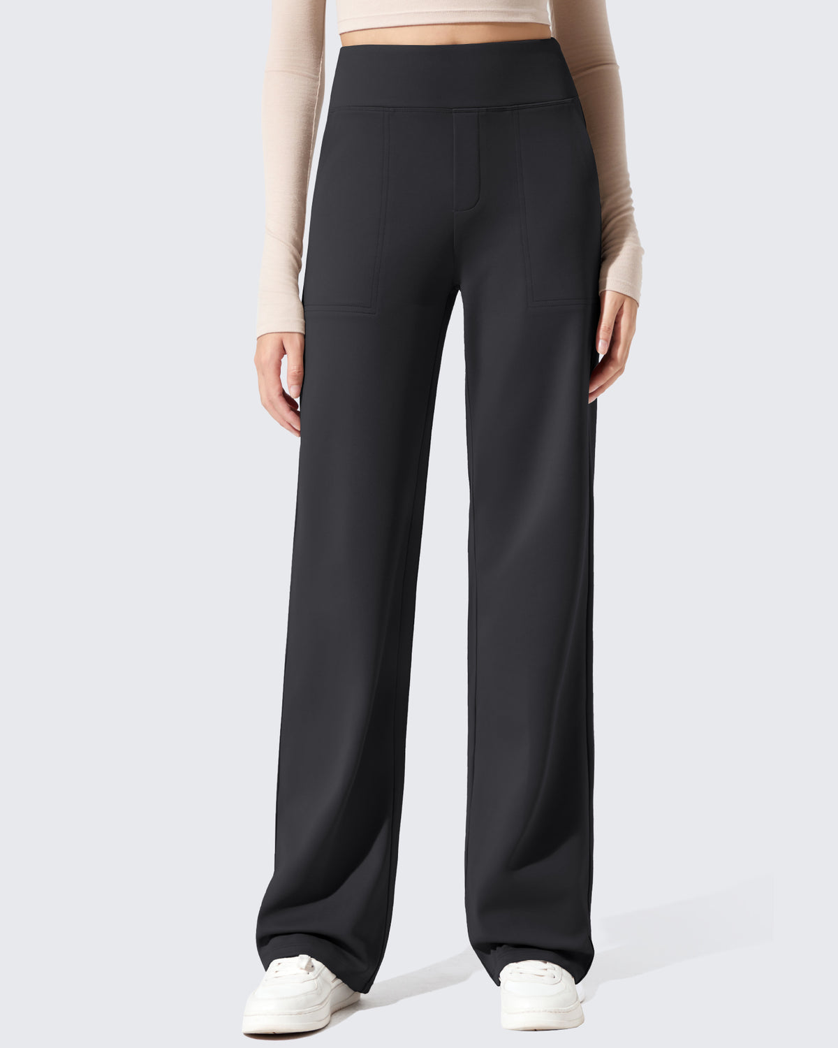 G4Free - EverGoing Fleece Lined High-Waisted Dressy Pants -GF24J238AA-S