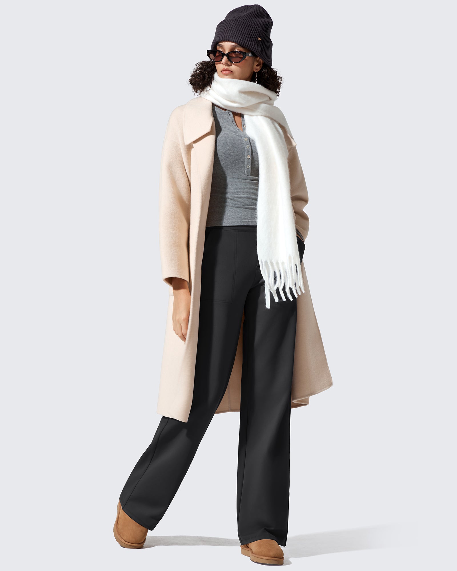 G4Free - EverGoing Fleece Lined High-Waisted Dressy Pants -GF24J238AA-S