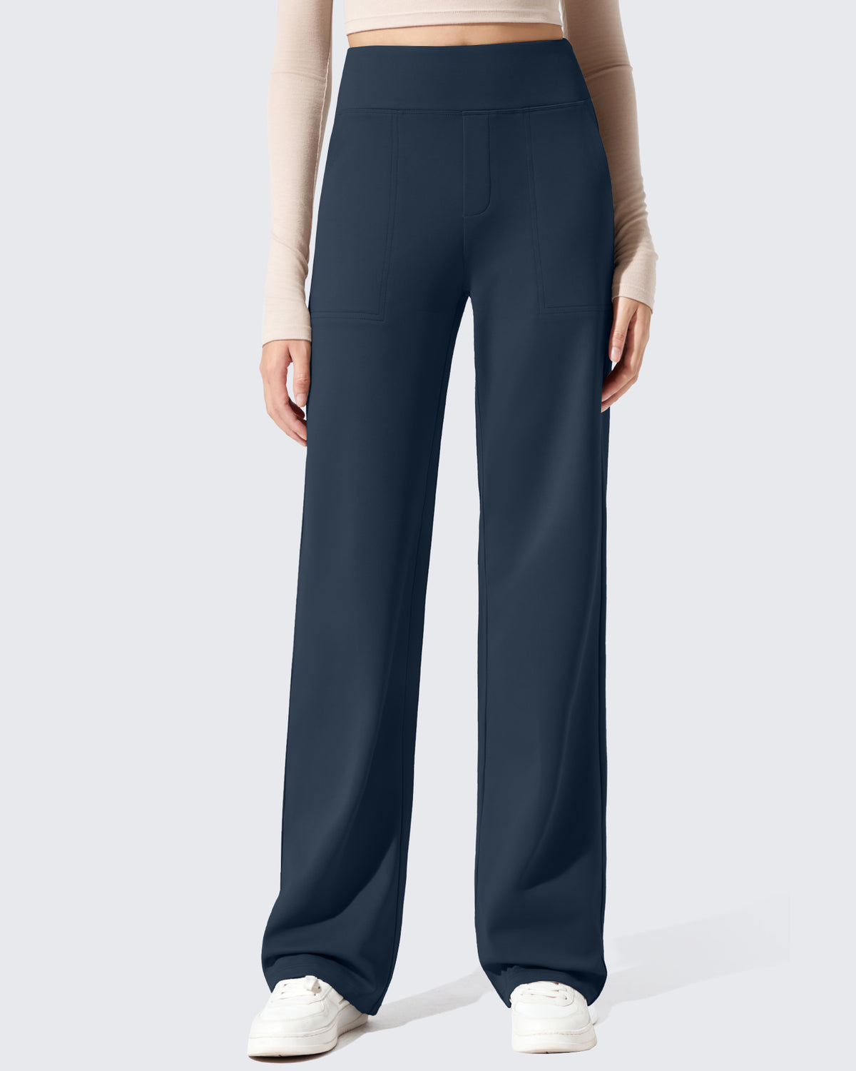 G4Free - EverGoing Fleece Lined High-Waisted Dressy Pants -GF24J238AA-S