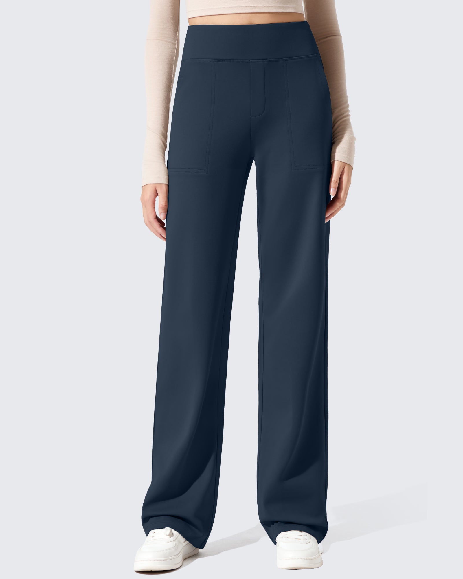 G4Free - EverGoing Fleece Lined High-Waisted Dressy Pants -GF24J238AA-S