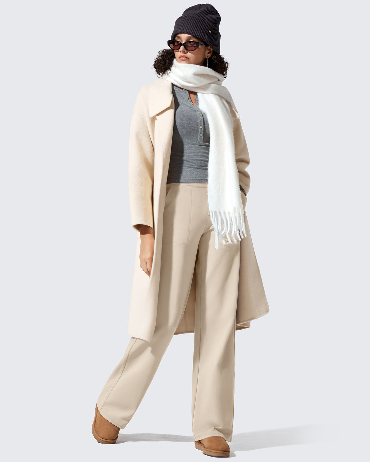 G4Free - EverGoing Fleece Lined High-Waisted Dressy Pants -GF24J238AA-S