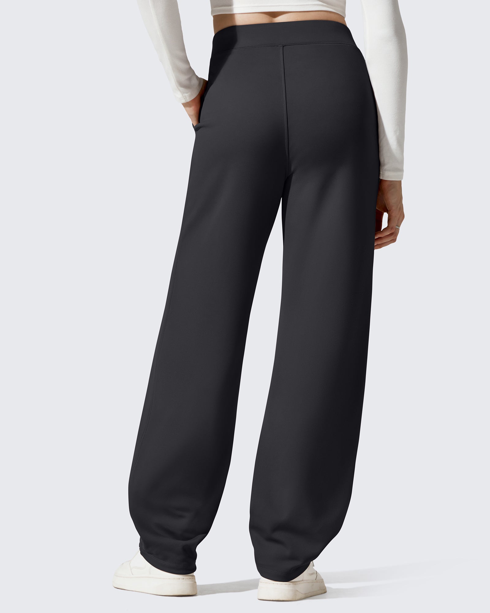 G4Free - EverGoing Fleece Lined Loose Warm Narrow Legs Pants -GF25J684AF-XS