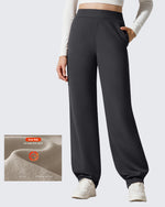 G4Free - EverGoing Fleece Lined Loose Warm Narrow Legs Pants -GF25J684AF-XS