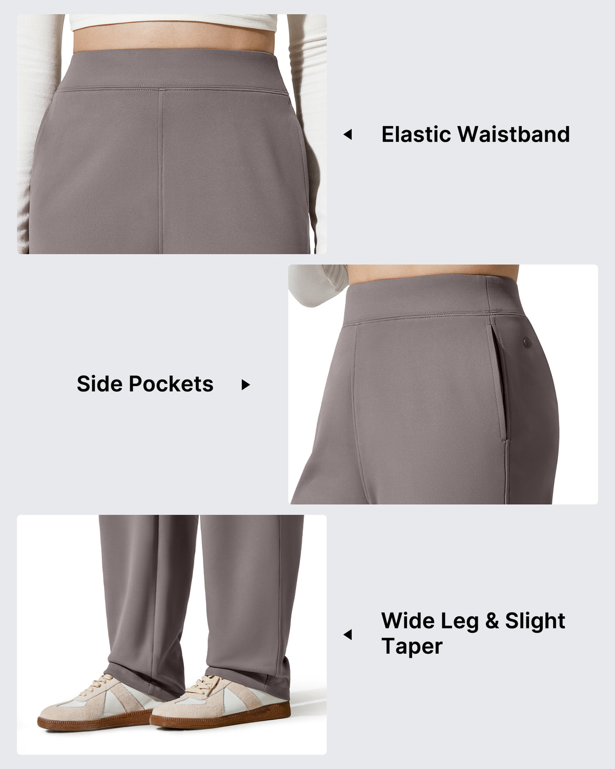 G4Free - EverGoing Fleece Lined Loose Warm Narrow Legs Pants -GF25J684AF-XS