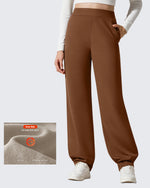 G4Free - EverGoing Fleece Lined Loose Warm Narrow Legs Pants -GF25J684BF-XS